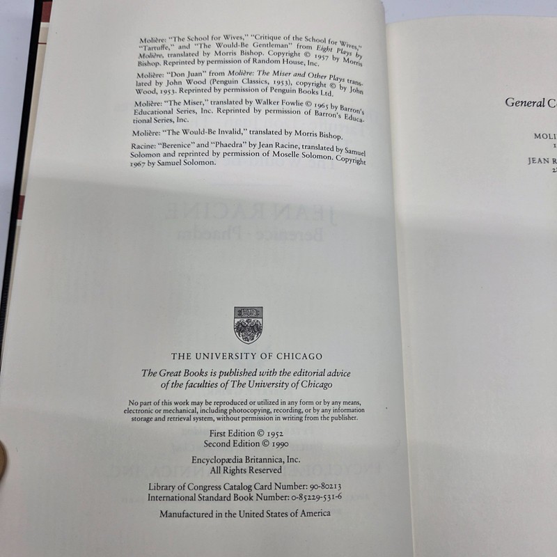 Great Books Of The Western World 1990 Second Edition~Individual Volumes from set gallery