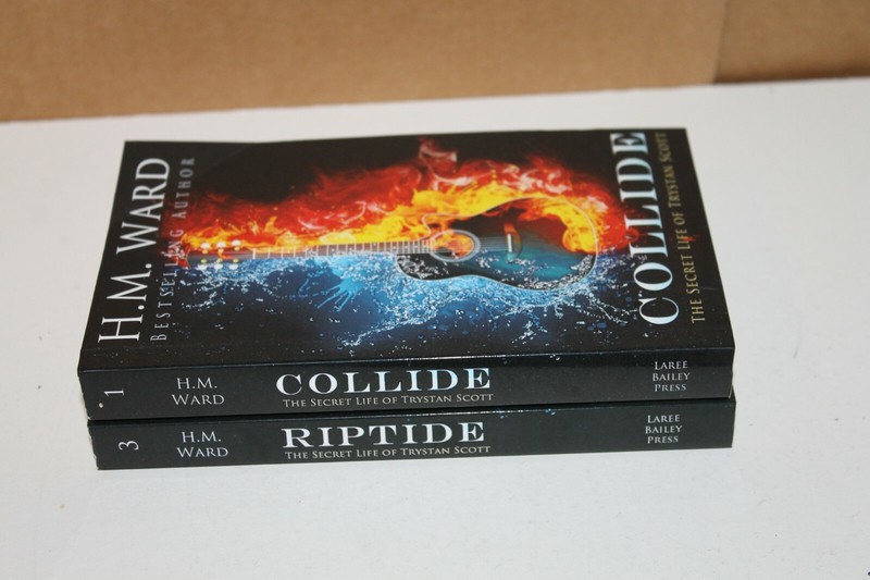 H M WARD THE SECRET LIFE OF TRYSTAN SCOTT 1 3 RIPTIDE COLLIDE 2 PAPERBACK BOOKS