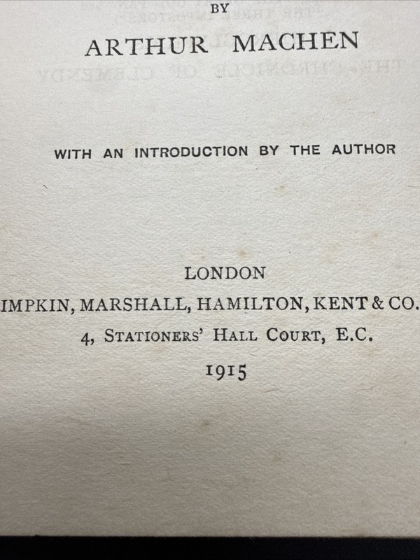 WWI Arthur Machen The Bowmen and Other Legends of the War 1915 1st ed. edition gallery