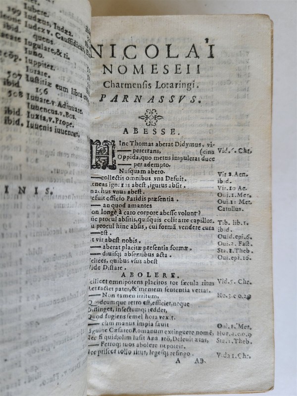 1617 POETRY PARNASSUS POETICUS antique VELLUM BOUND over 1000 pages w/ slip case gallery