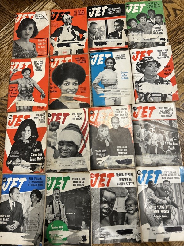1960s JET MAGAZINES Lot of 17 Vintage BLACK AMERICANA Issues