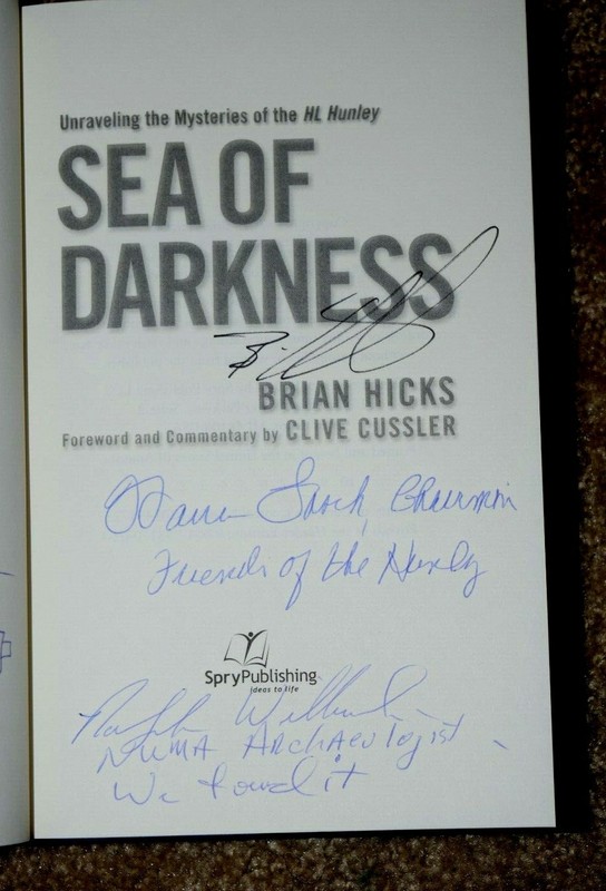 "SEA OF DARKNESS" by BRIAN HICKS, 476Pages, Hard Cover, Signed, New, (c) 2014 gallery