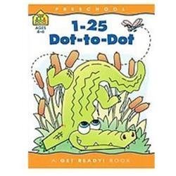 School Zone Numbers 1-25 Dot-to-Dots Workbook: 32 Pages, Preschool, Kindergarten