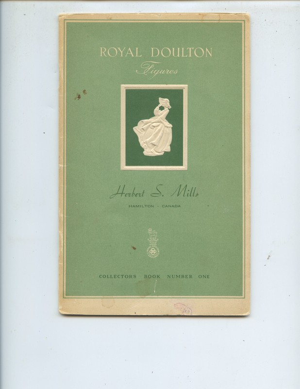 1949 «ROYAL DOULTON FIGURES» BOOKLET (32 PAGES, WITH VINTAGE MILLS’ PRICE LIST)