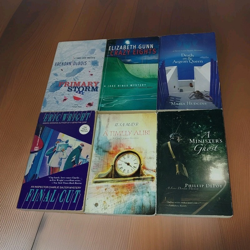 Worldwide Library Mystery Paperback Book Lot Of 6 Variety Detective Series