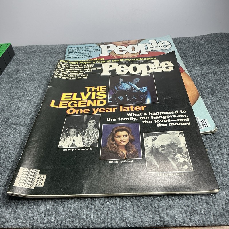 Magazine 1977 1978 Elvis Death Issue Ronstadt Star Wars US & People Magazine Lot gallery
