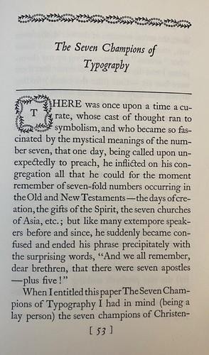 IN THE DAY'S WORK by Daniel Berkeley Updike 1924 Typography at Merrymount Press gallery