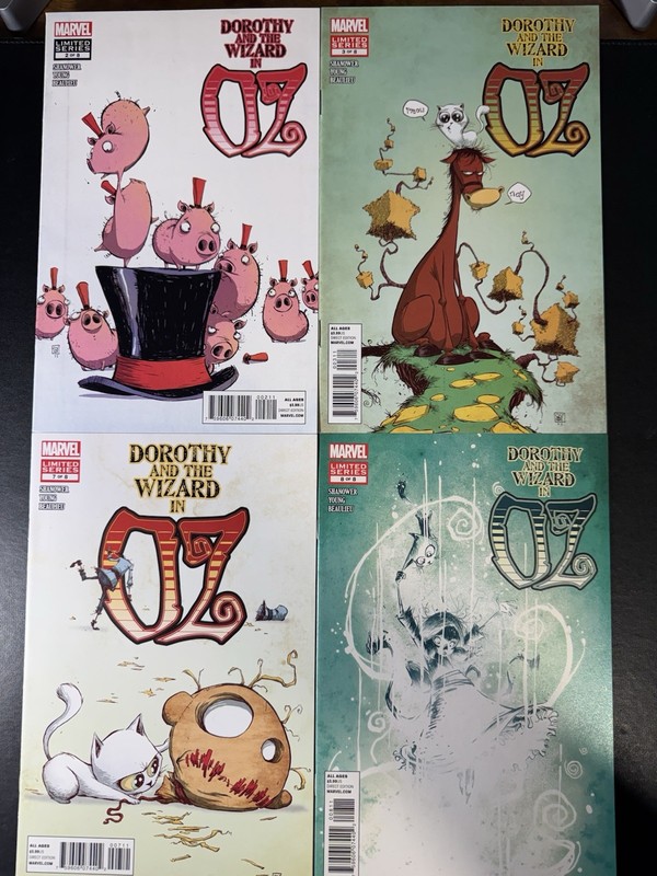 Dorothy And The Wizard In Oz Marvel Series #2,3, 7, 8 Comic Books Lot