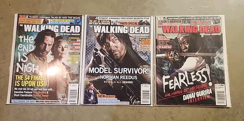 THE WALKING DEAD The Official Magazine Issues #8, 9, 13 Lot Of 3 Magazines