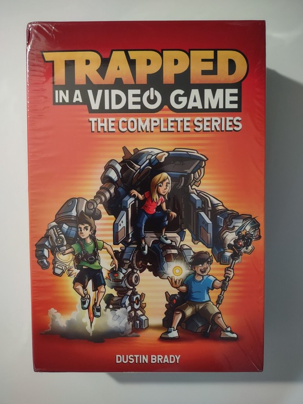 Trapped in a Video Game Complete Series 5 Book Box Set Dustin Brady NEW Sealed