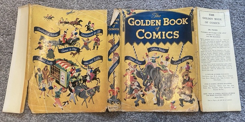The Golden Book Of Comics hardback illustrated vintage book 1950’s gallery