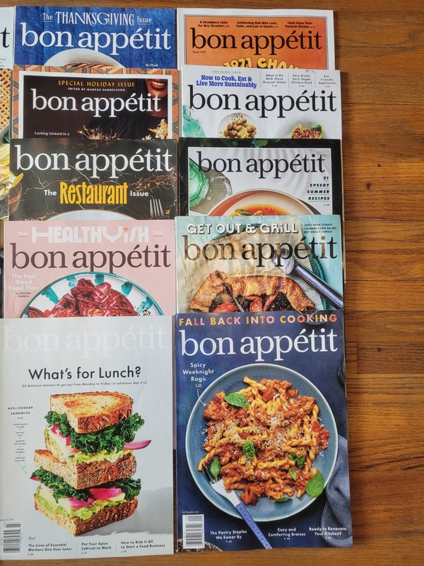 Lot Of 20 Bon Appetit Magazines 11/2019 to 09/2021 Travel Holiday Food Cooking gallery