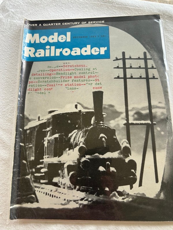 Model Railroader Magazine December 1962 Vintage HO Scale Steam Locomotives