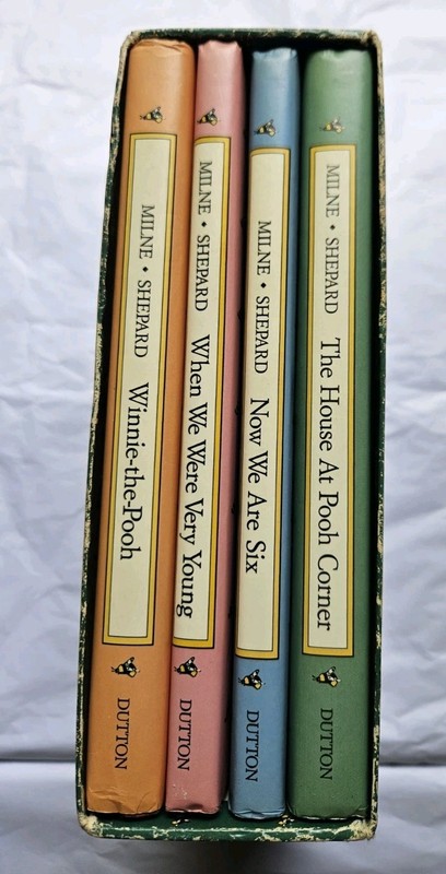 Pooh’s Library: Winnie-The-Pooh Box Set: 4 Volumes By A.A. Milne Dutton 1988 Set