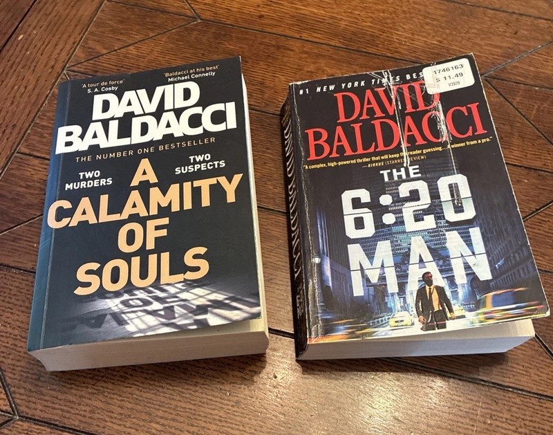 David Baldacci Lot 2 Novels: A Calamity Of Souls & The 6:20 Man (PB)