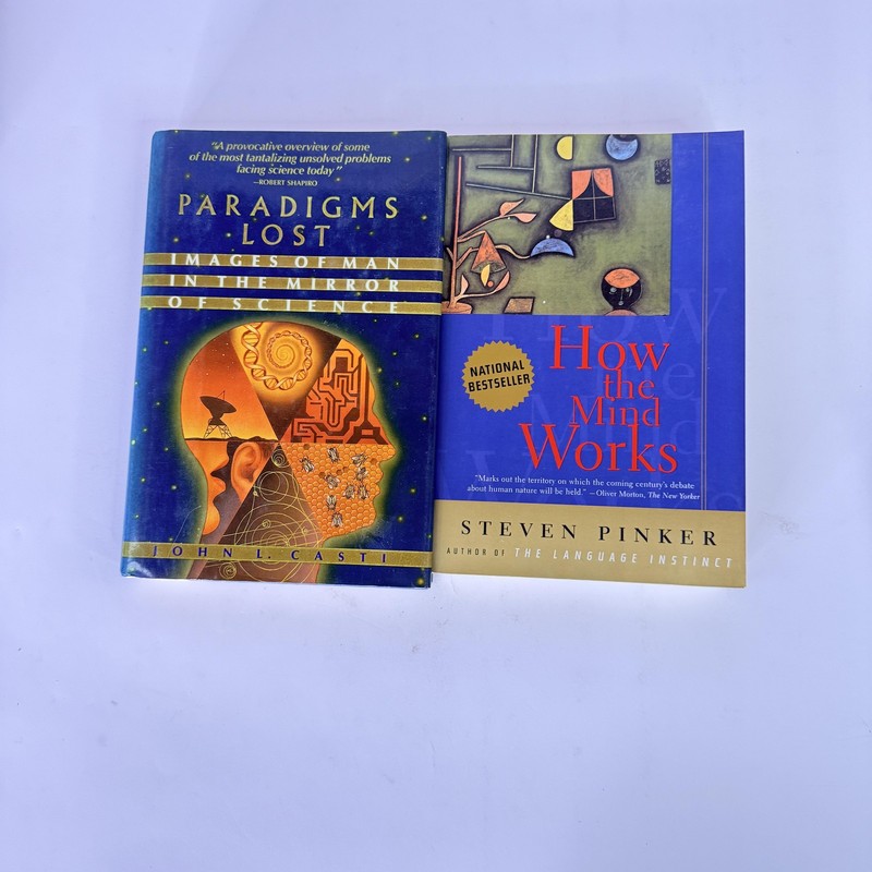 Lot 2 Cognitive Science Books Steven Pinker How The Mind Works Casti HC PB