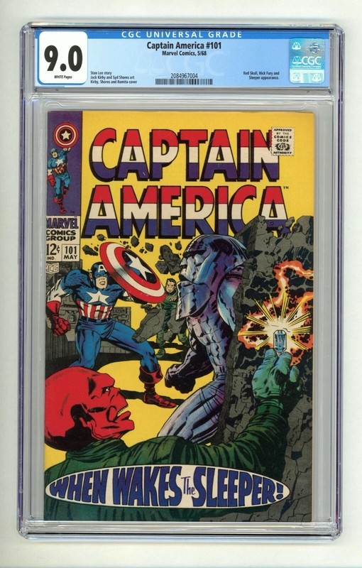 Captain America #101 CGC Marvel Comics VF-NM 9.0 – White Pages