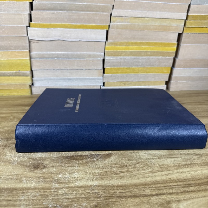 LDS Hymns 1974 Enlarged Print Spiral Bound Dark Blue Cover Mormon Hymnal Piano gallery