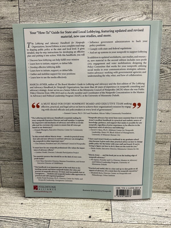 The Lobbying and Advocacy Handbook for Nonprofit Organizations, Second Edition: gallery