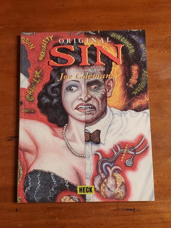 Original Sin, The Visionary Art of Joe Coleman (1st Printing 1997) Jim Jarmusch