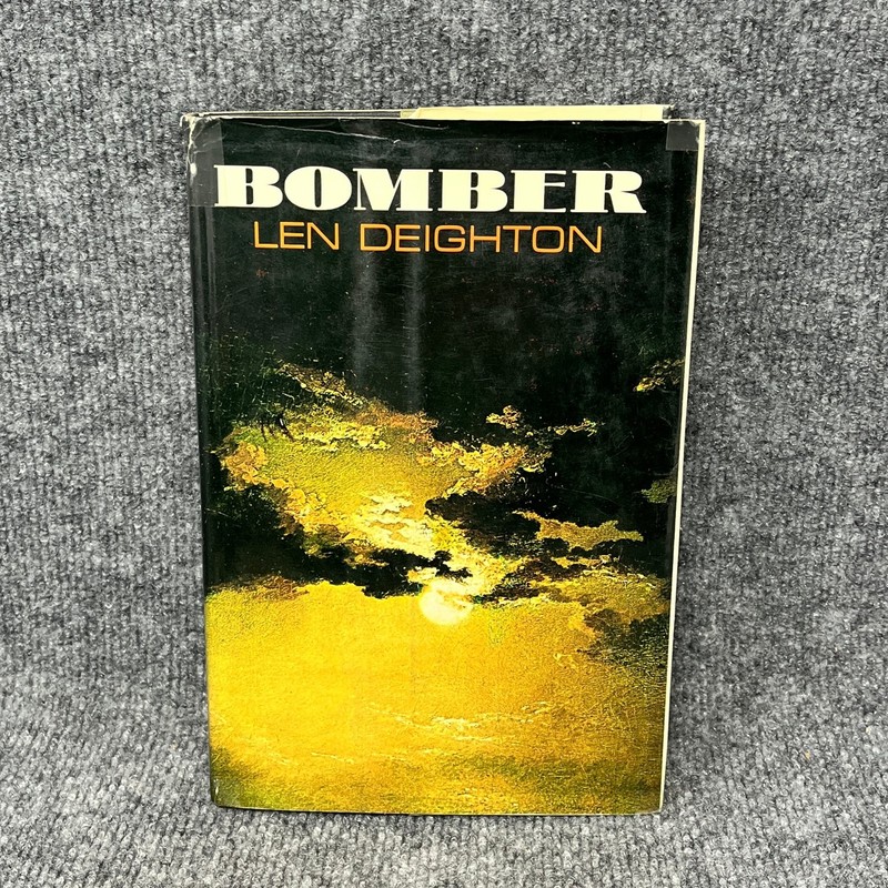 Bomber Len Deighton 1970 First US Edition WWII Historical Fiction Harper & Row