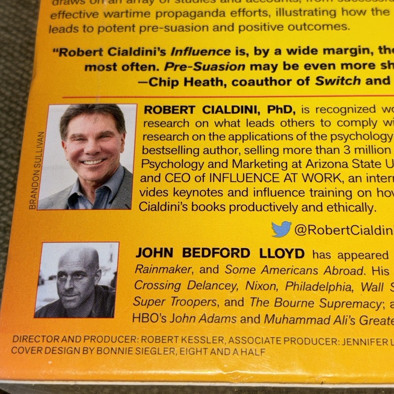 Pre-Suasion Robert Cialdini. Revolutionary Way To Influence & Persuade. Sealed! gallery