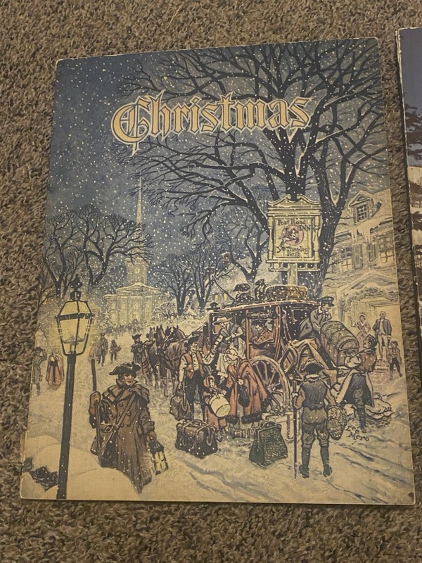 2 Vintage 1950s An American Annual Of Christmas Literature And Art Book gallery