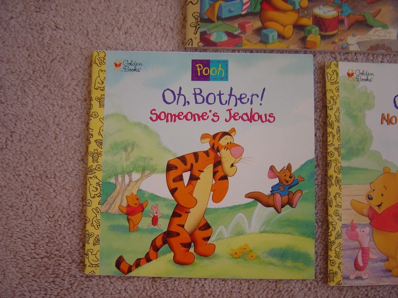 LOT OF 7 DISNEY OH BOTHER! WINNIE THE POOH FROM GOLDEN BOOKS gallery