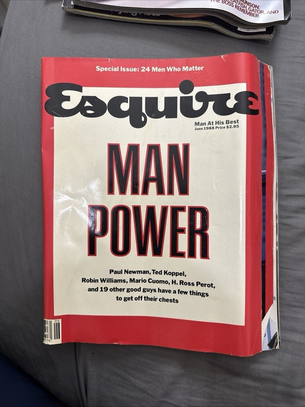 ESQUIRE June 1988 Men Paul Newman Morgan Freeman Edwin Moses Robin Williams gallery