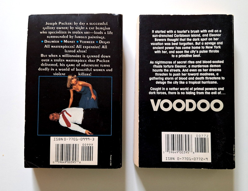 Always a Thief and Voodoo Jeffery Wilds Deaver 1988 Paperbacks OOP gallery