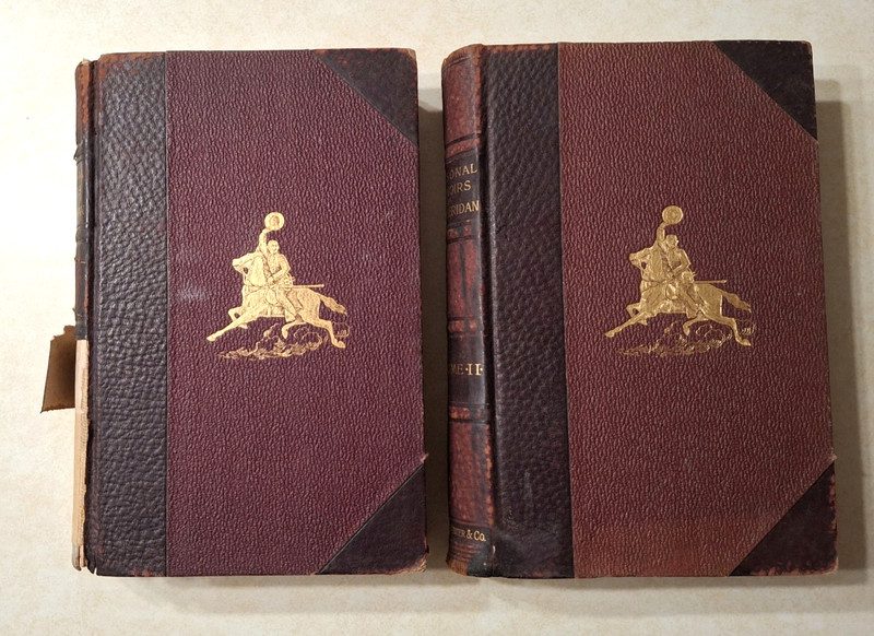 Personal Memoirs of P.H. Sheridan 1888 First Edition 2 Volume Set I & II Webster