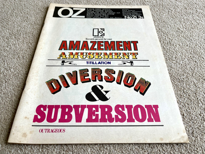 OZ MAGAZINE No.21 with Outcry and Running Man inserts. gallery