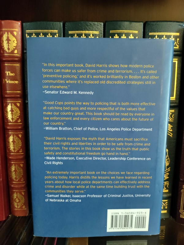 GOOD COPS: PREVENTIVE POLICING_David Harris_HCDJ_1st Edition / First Print_XLNT gallery
