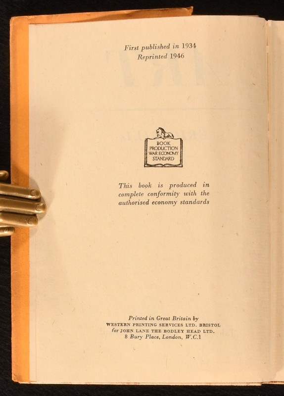 1934-1954 9vol Set of Eric Gill works Illustrated 5 Volumes in Dust Wrappers gallery