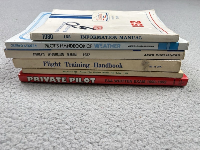 Lot of 6 Flight Training Pilot Manuals Cessna Aviation Flying Instruction Books gallery