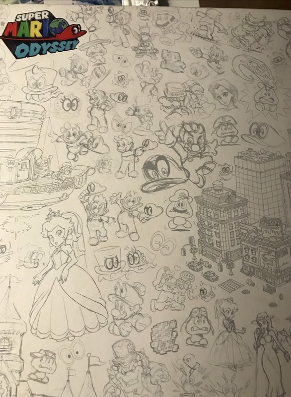 The Art of Super Mario Odessey (Like New)Huge Great Graphics And Info Nintendo gallery