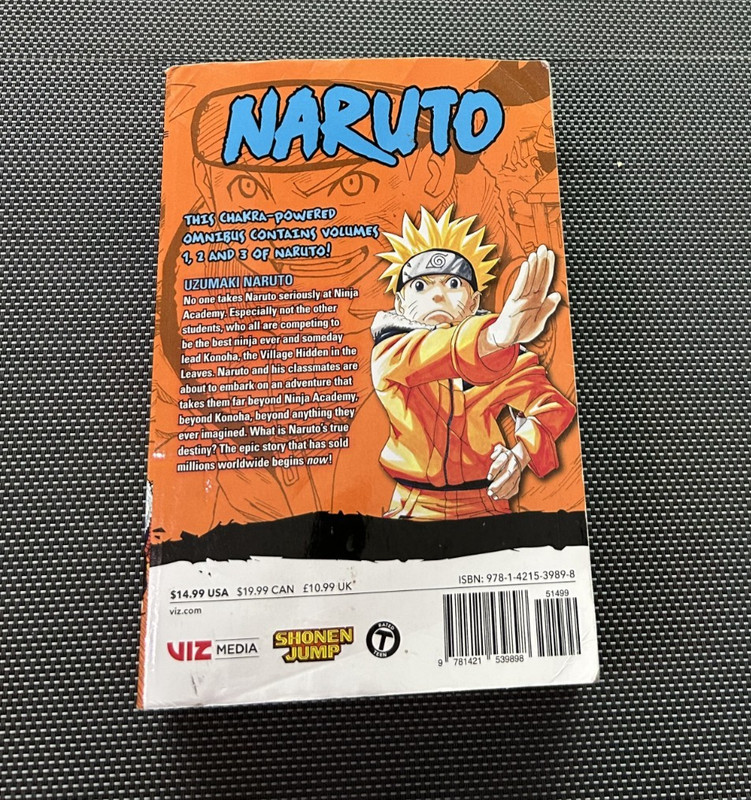 NARUTO Chakra Powered Omnibus 1 2 and 3 Masashi Kishimoto 1st 2011 Ziz Media