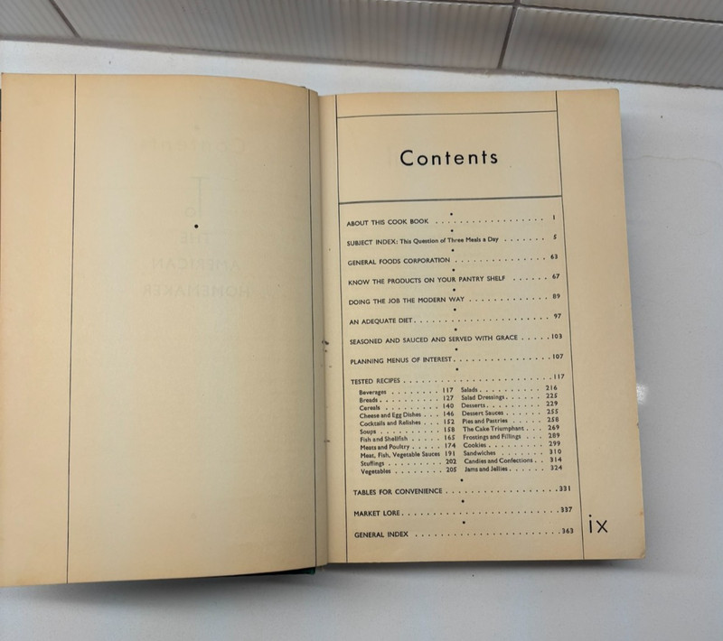 General Foods Cook Book Hardcover 1937 5th Ed To The American Homemaker Vintage gallery