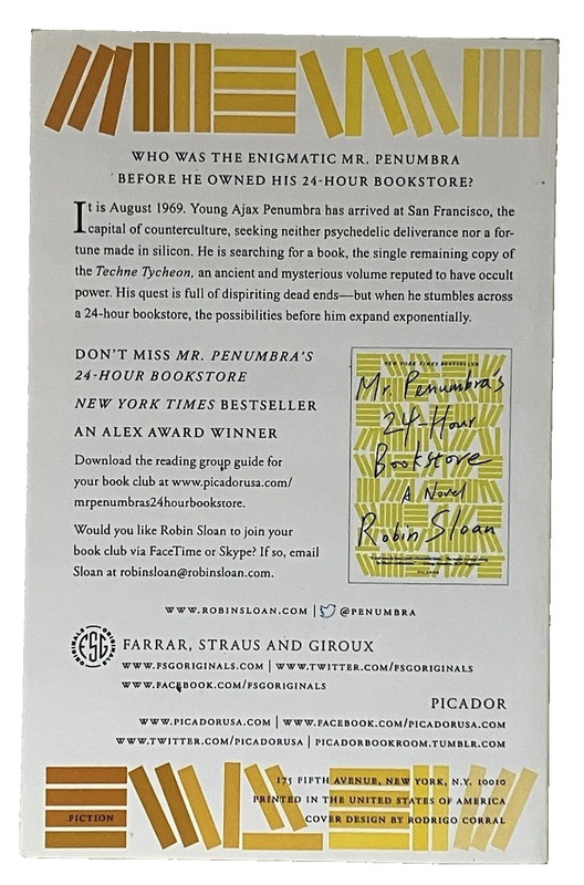 Ajax Penumbra 1969 ROBIN SLOAN Special SIGNED 1st Ed Softcover Picador RARE gallery