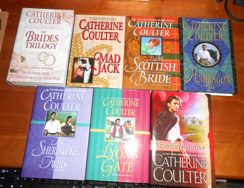 7 Catherine Coulter SHERBROOKE BRIDES Books (9 novels w/3 in 1) – HC/DJ VGC