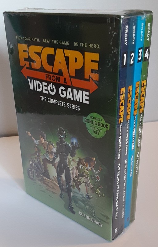 Escape from a Video Game The Complete Series 4 Book Box Set Dustin Brady, Jesse