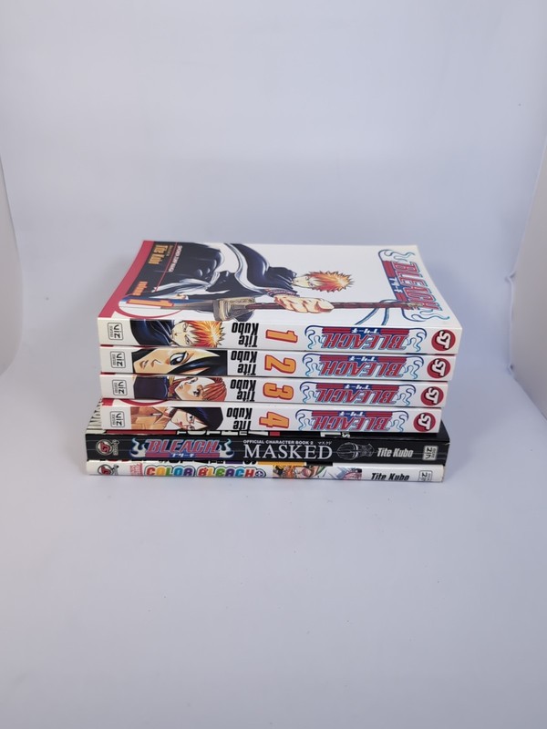Bleach English Manga Lot Vol. 1,2,3,4 +Colors And secrets Bonus by Tite Kubo