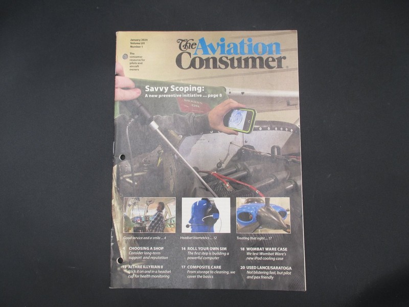 The Aviation Consumer Magazine January 2024 Volume LVI Number 1 Pilot Aircraft