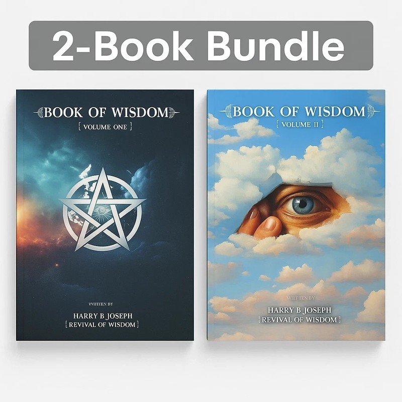 Book of Wisdom Volumes 1 & 2 by Harry B. Joseph 2-Book Spiritual Set USA Stock