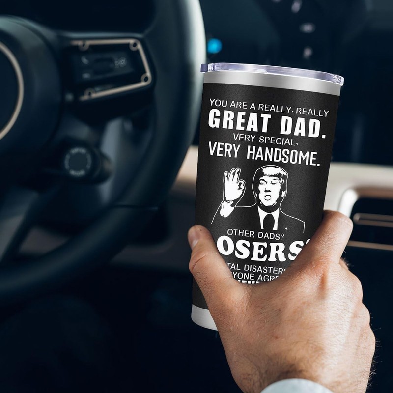 Insulated 20 oz Coffee Tumbler for Dads - Perfect Home & Travel Companion gallery