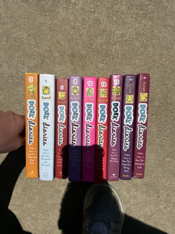 Lot Of 9 Dork Diaries Books By Rachel Renee Russell - 8 Hardcover, 1 Paperback gallery