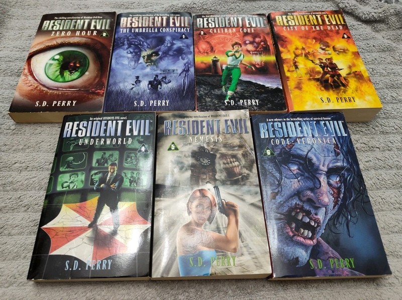 Resident Evil Books 0-6 – S.D. Perry Paperback Lot 7 Books Complete Series Set