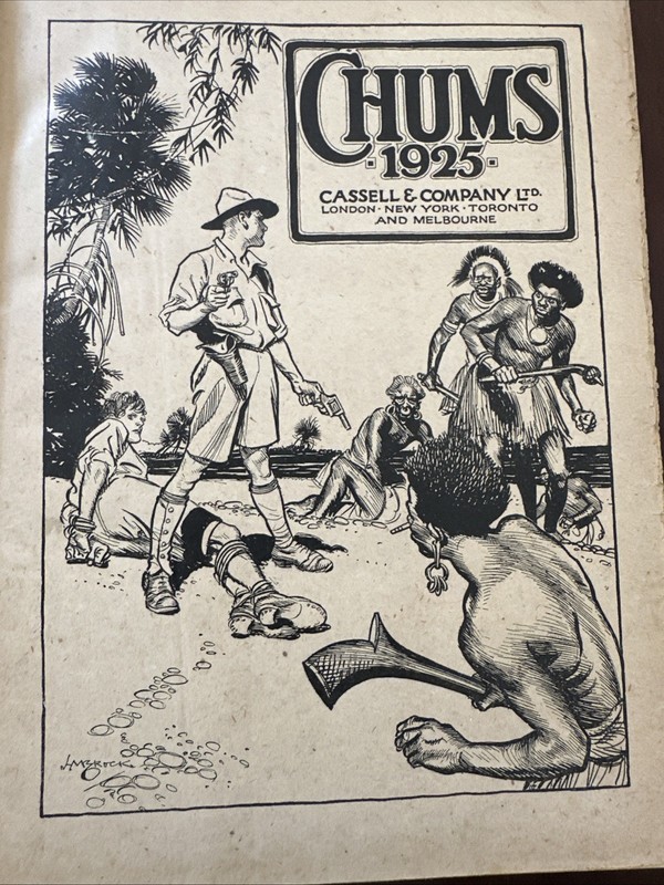 VINTAGE 1925 CHUMS CASSELL & COMPANY HARDCOVER BOOK Cowboy Lit Travel gallery