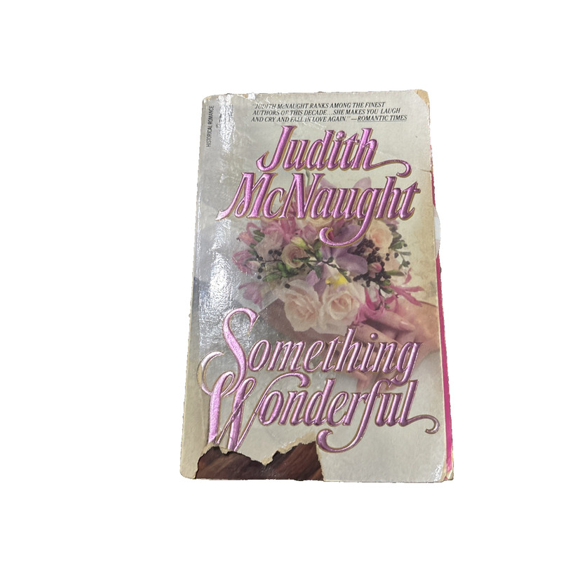 VINTAGE First Edition «Something Wonderful» Judith McNaught w Stepback