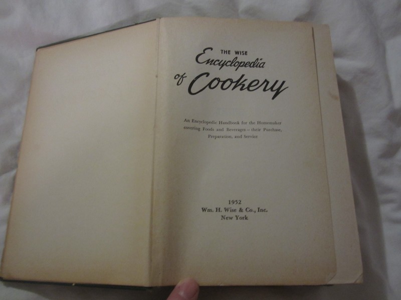 Vintage 1952 HC Wise Encyclopedia of Cookery Cookbook Huge 1,329 pages gallery